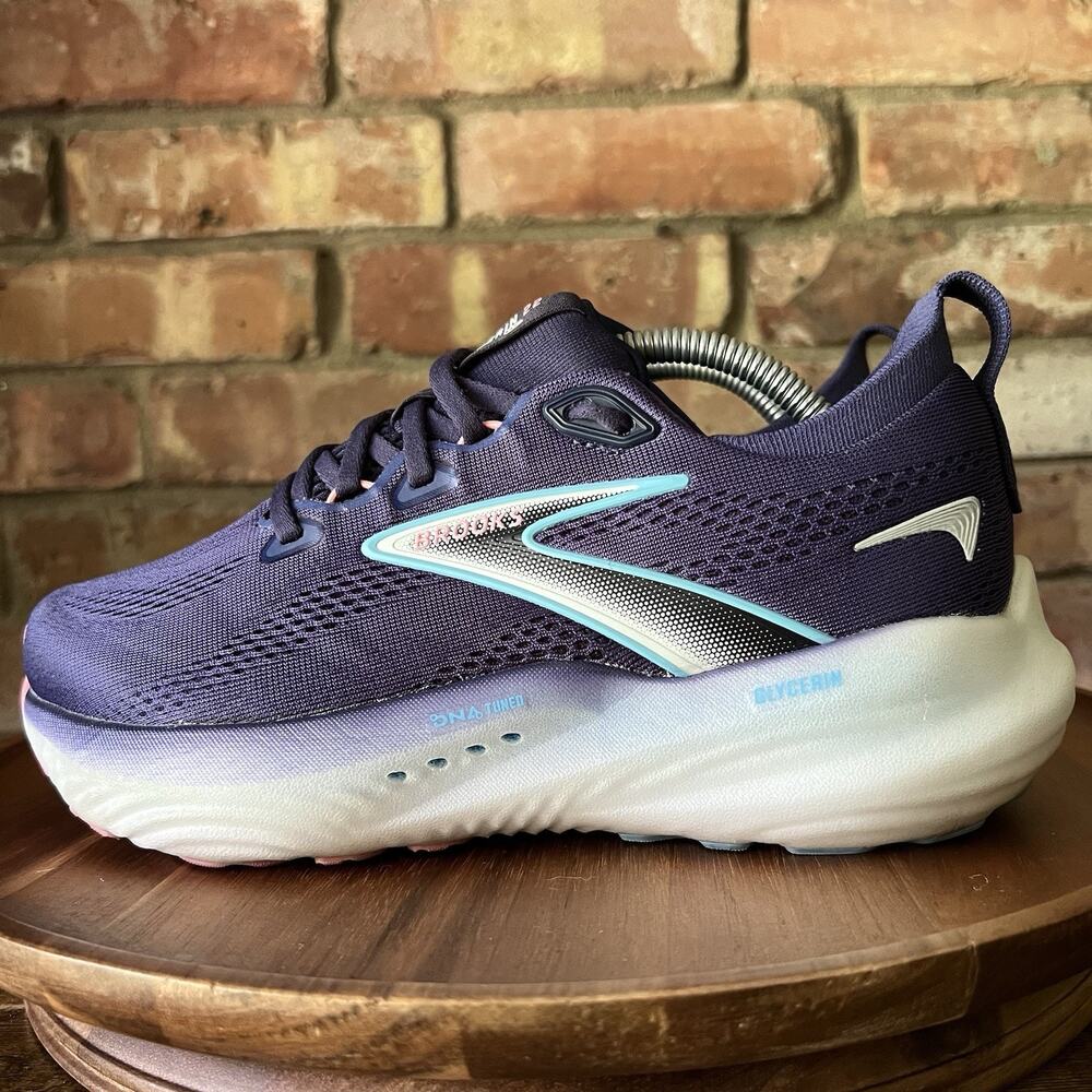 Brooks Glycerin 22 Cushion Women's 6.5 2E Wide Blue Pink Running Shoes Sneakers